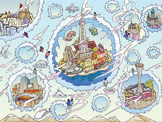 广州奇客文化传播作品 #插画创作#杂志专栏插图。