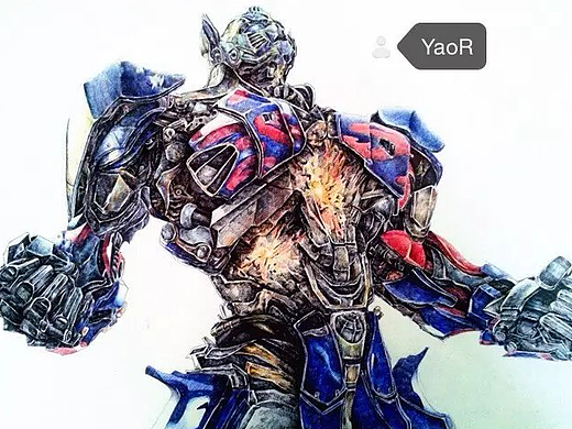 圆珠笔 擎天柱（个人主页-ZMjI4MDY5MDA=） - 创作习作 - 站酷设计师在瓦坎达吃炸鸡原创素材 - 站酷ZCOOL