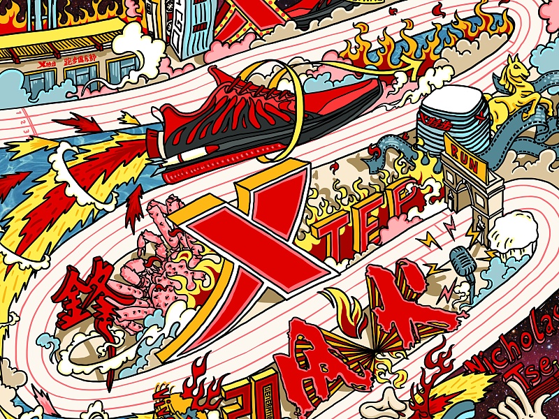 南昌大学手绘地图