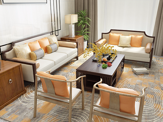 新中式家具客厅系列