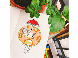 依然是我，除了遛娃就是画画