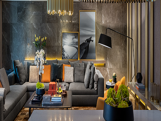 山水文园B6样板间设计-为地面解放一平米