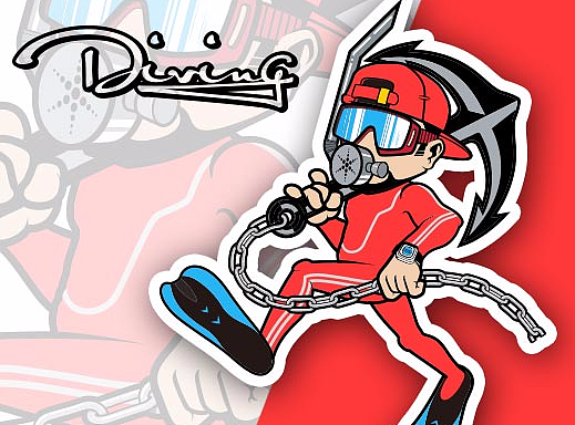 潜水团队吉祥物——小深海泰坦