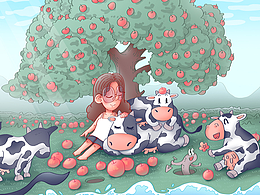 伊利QQ星 - 插画包装设计