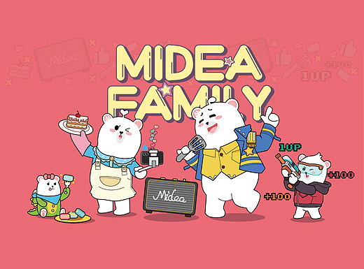 MIDEA FAMILY 卡通形象延展
