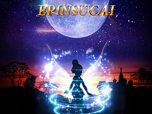 夜空下美丽的精灵