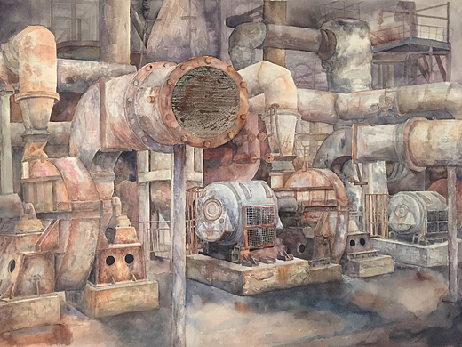 798旧厂房（个人主页-ZMjMxOTMzNjA=） - 绘画 - 站酷设计师WilliamChen陈原创素材 - 站酷ZCOOL