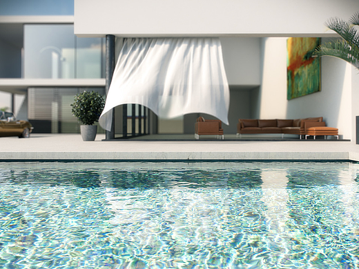 【创意云】3ds max vray【Noise】贴图渲染游泳池【焦散】caustics效果