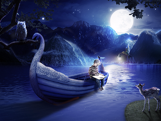 童话风格场景创意合成【原创】