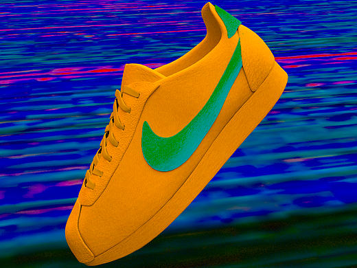 C4D一日小练习#002 NIKE CLASSIC CORTEZ鞋子建模