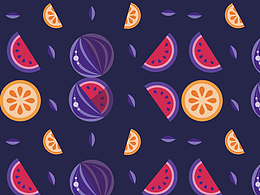 练习画一组水果壁纸