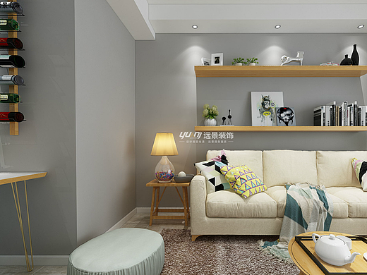 远景装饰-江北保利山庄海棠洋房装修-北欧日式风格设计