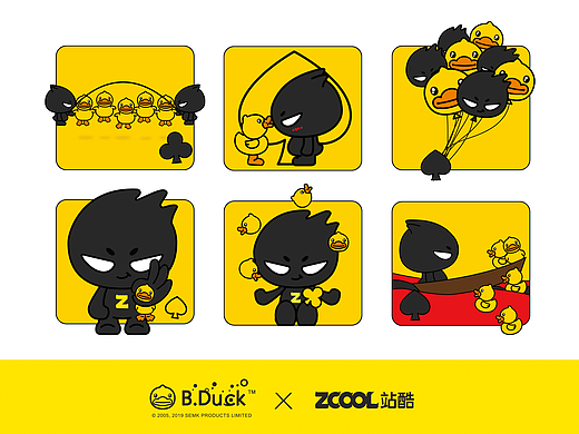 B.Duck小黄鸭 X ZCOOL站酷联名扑克