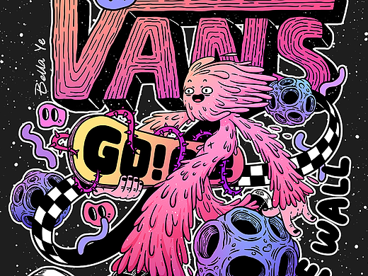 一張畫得很享受的畫（個(gè)人主頁(yè)-ZMjIzNzIwOTI=） - 新銳潮流插畫 - 站酷設(shè)計(jì)師葉貝拉原創(chuàng)素材 - 站酷ZCOOL