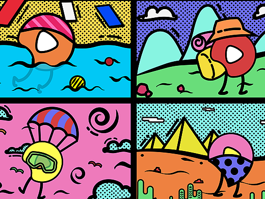 大瓜的奇幻之旅（个人主页-ZMzEyNzQzOTI=） - 图案 - 站酷设计师鬼艳果loy原创素材 - 站酷ZCOOL