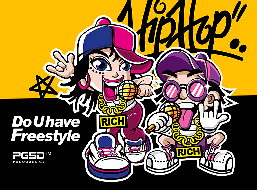 个性字母freestyle潮流卡通插画设计情侣苹果手机壳