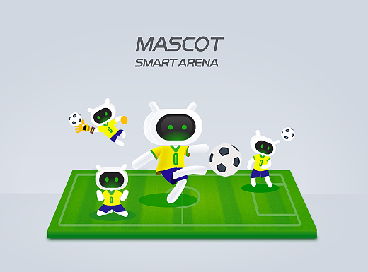 smart arena mascot faces
