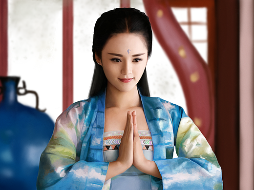 PS绘制阿部察察郡主