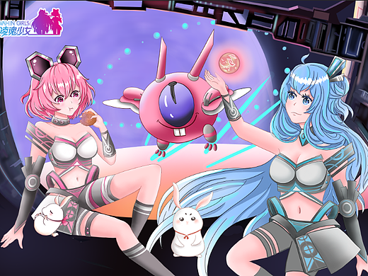 紫月行（個人主頁-ZNDM0Njc5NzY=） - IP形象 - 站酷設計師橘子液原創(chuàng)素材 - 站酷ZCOOL