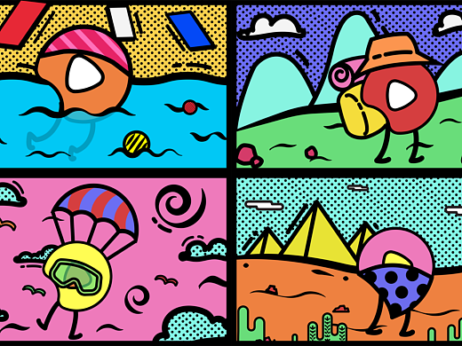大瓜的奇幻之旅（个人主页-ZMzEyNzkyMTY=） - 图案 - 站酷设计师鬼艳果loy原创素材 - 站酷ZCOOL