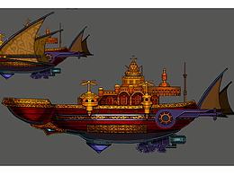 原畫(huà) 戰(zhàn)船 皇室 飛艇