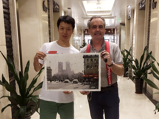 跟约瑟夫偶像学习水彩