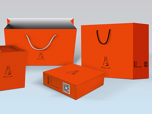 烘培蛋糕包装盒一系列粉色系