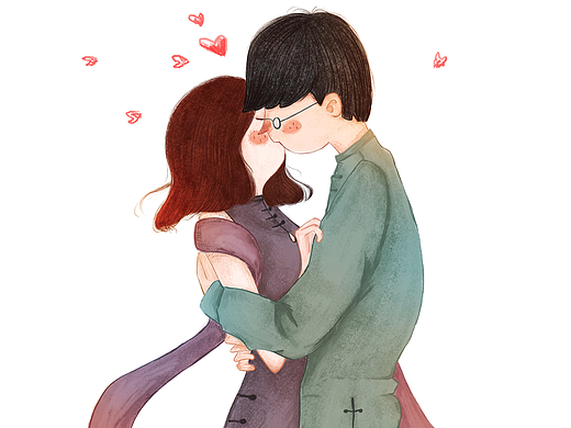 七夕节插画练习