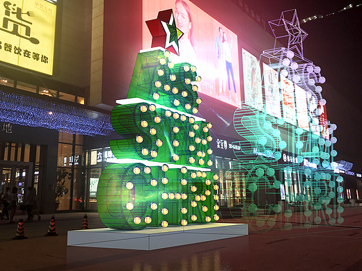 华贸广场设计\圣诞设计\圣诞陈列\美陈\christmas\