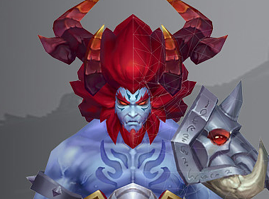 3D手绘模型_三国蚩尤