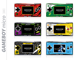 任天堂 GBM 面板贴设计 gameboy micro skin