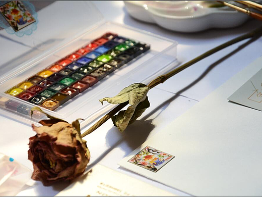 水彩画材测评之歌文管彩48色测评（一）