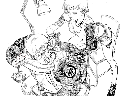 抽烟纹身好女孩（个人主页-ZMjM3NTE1ODg=） - 创作习作 - 站酷设计师叽叽腹肌鸡原创素材 - 站酷ZCOOL