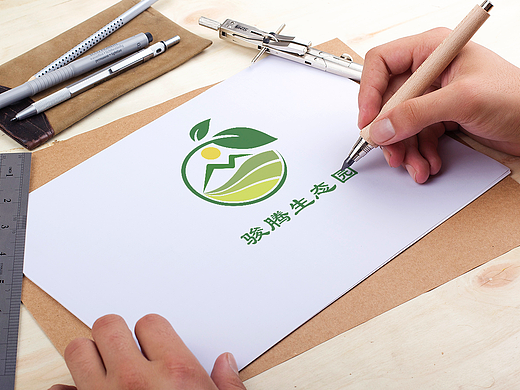 骏腾生态园logo设计