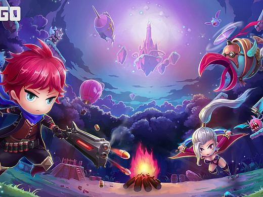 今年上半年设计的一个休闲游戏的场景