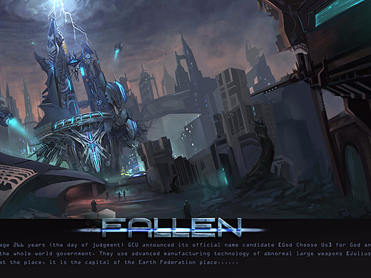 原画设计 — 科幻场景