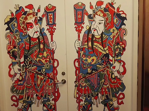 手绘门神一组