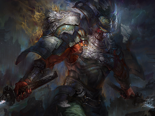 大烽老师作品【鬼武】