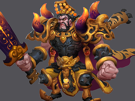 3D手绘模型_玉皇大帝