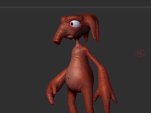 【ZBrush】（输出模型与贴图）章鱼小怪兽的建模案例 【第十四部分/共十四】