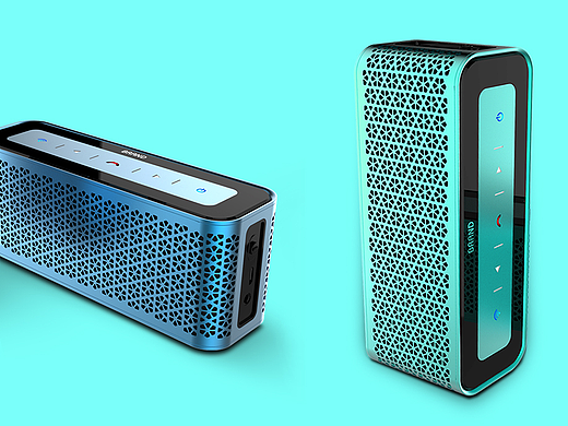 精美的蓝牙音箱设计_音箱外观设计_音箱结构设计