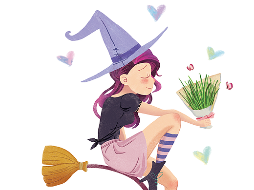 魔法女巫系列插画