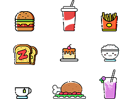 食物主题线性icon