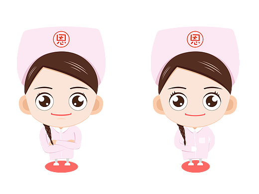 护士卡通形象类设计－小恩女版形象