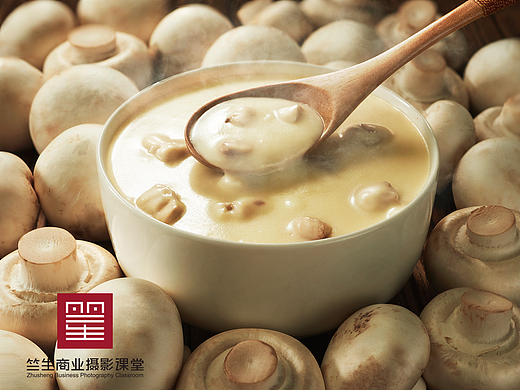 竺生老师学习汪恩赐老前辈拍摄方法，蘑菇汤修图讲解