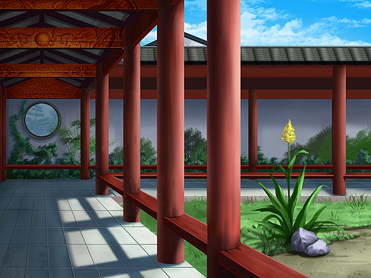 古代场景原画