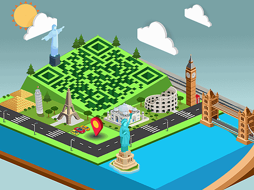 一些动态背景二维码