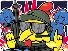 只为出色-只为吃鸡#麦本本笔记本外壳图案设计#