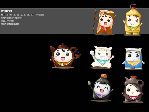 购物中心卡通形象 装置执行