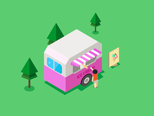 臨摹2.5D冰激凌小車（個人主頁-ZMjI2NDE5MjA=） - 其他UI - 站酷設(shè)計師yxlj原創(chuàng)素材 - 站酷ZCOOL